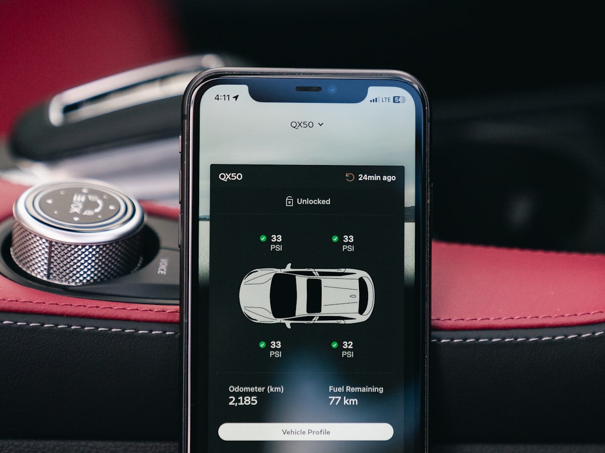 A diagnostic scan tool reading live data from a vehicle